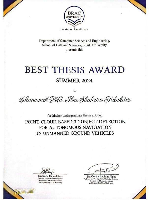 Best Thesis Award 2024